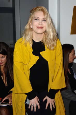 Camille Seydoux Pregnant Attending Alexis Mabille Editorial Stock